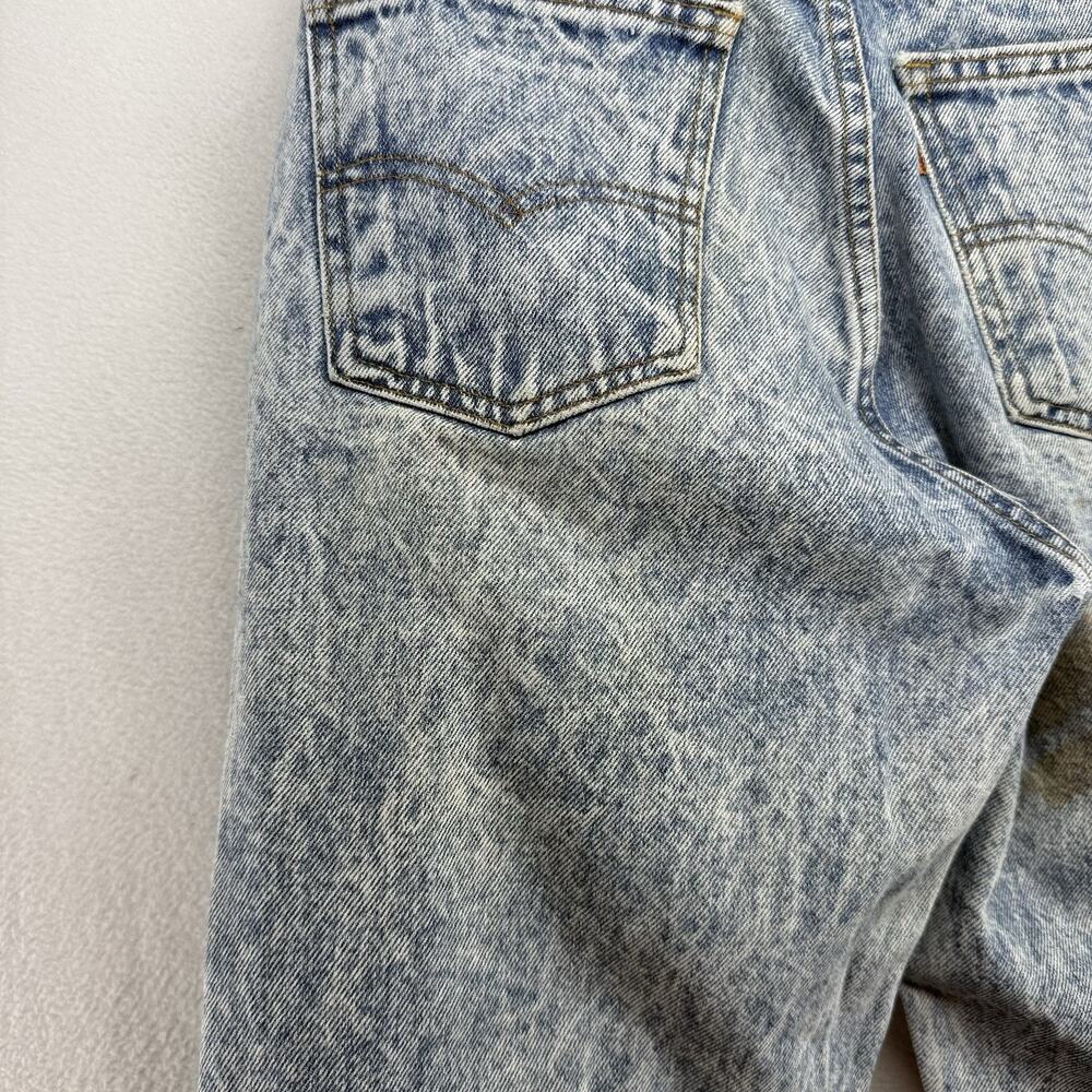 Vintage Levis Jeans Fits 30x33 Blue Acid Wash Orange Tab 40550 550USA Made 80s - Picture 11 of 16